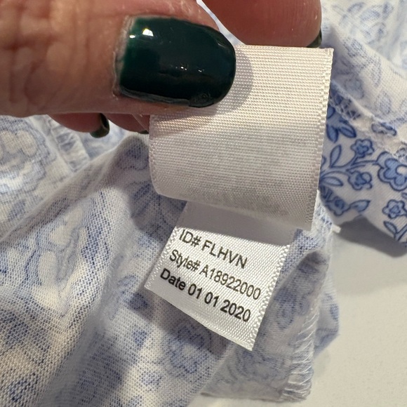 Aria Light Blue Patterned Women's Robe - Picture 11 of 11